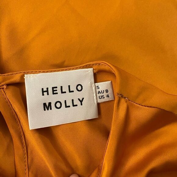 Hello Molly satin mini dress, size 4 - Picture 9 of 10